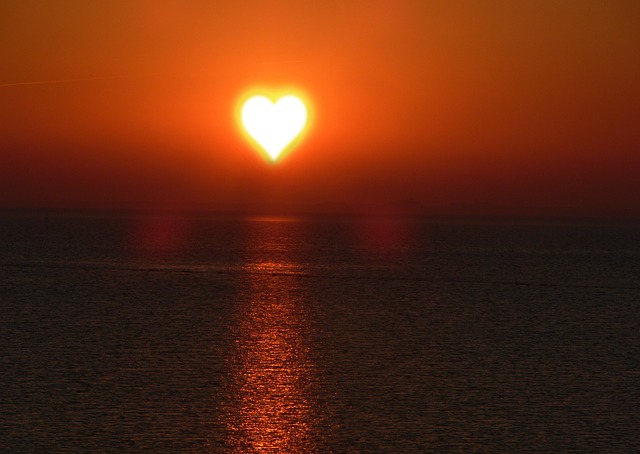 夕日